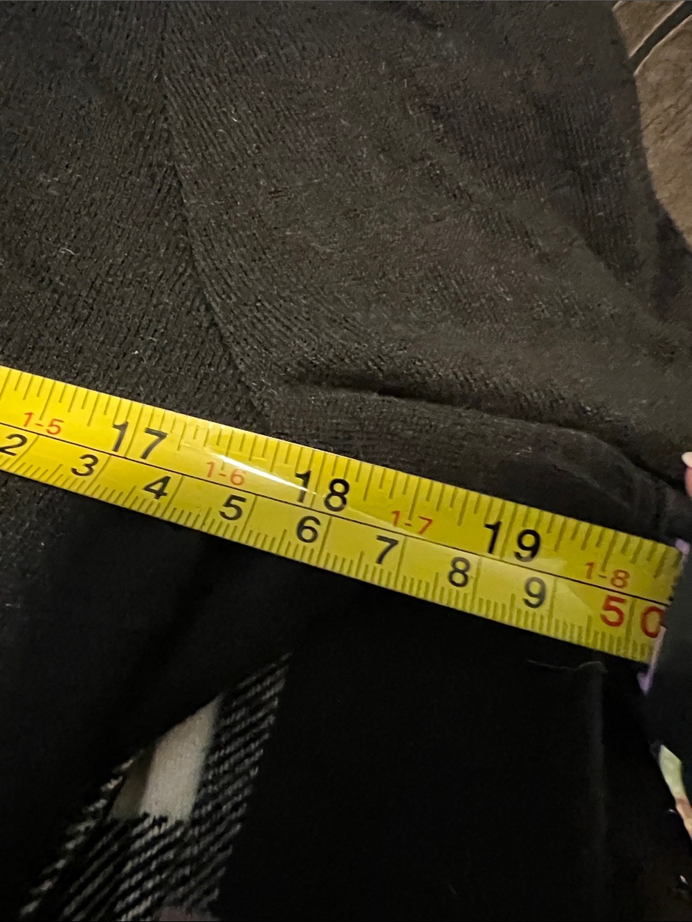 J. Crew Black Sweater with Red & Blue Plaid Shirt Detail - Picture 6 of 8